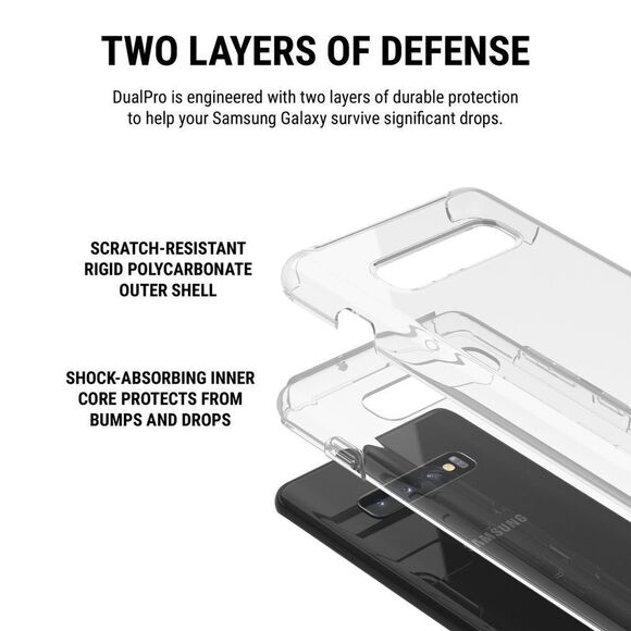 10/$25🦋 Incipio Dualpro Galaxy S10+ Clear Case - Picture 8 of 15